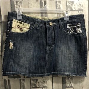 Jean mini skirt | size 30 | Luxirie by LRG